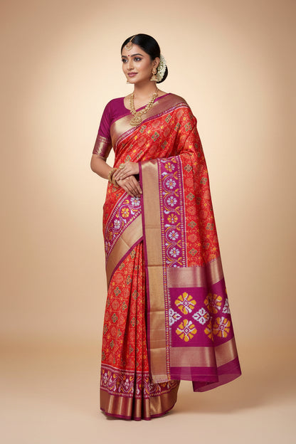 Kanchi Pure Pochampalli Silk