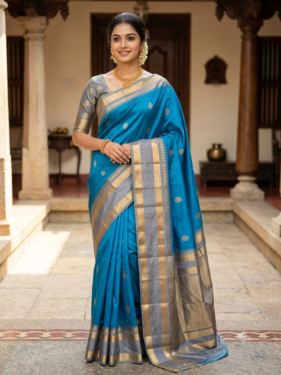 Kanchi Mix Silk Saree