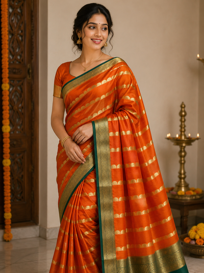 Pure Mysore Silk Saree.