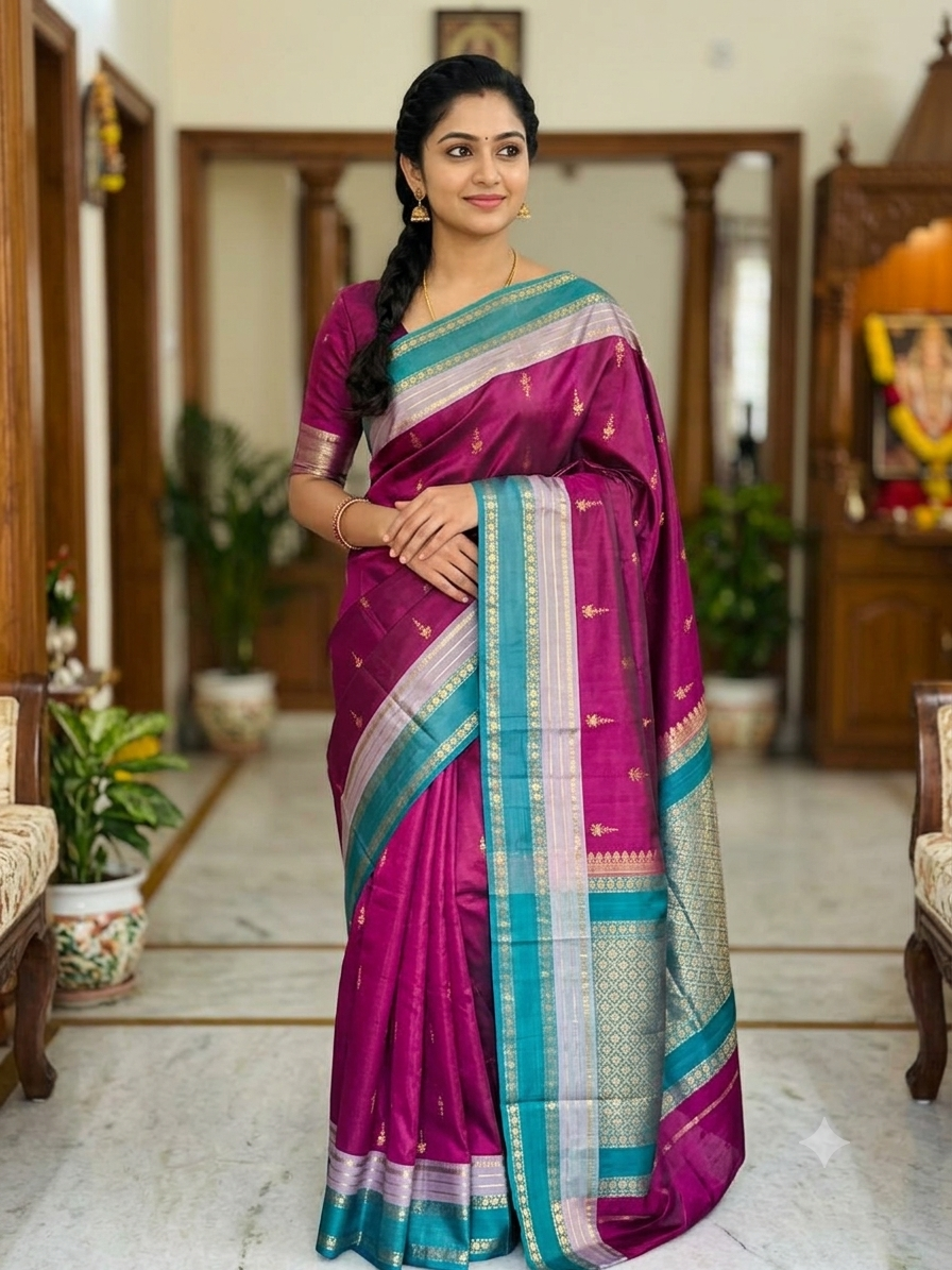 Kanchi Mix Silk Saree