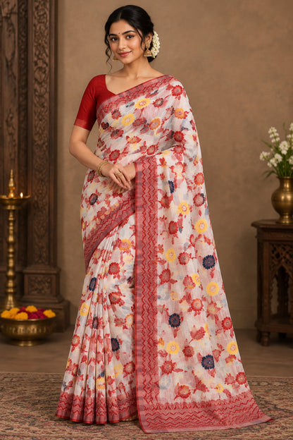 Pure Cotton Silk Saree