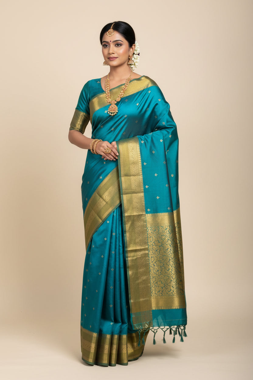 Kanchi Mix Silk Saree
