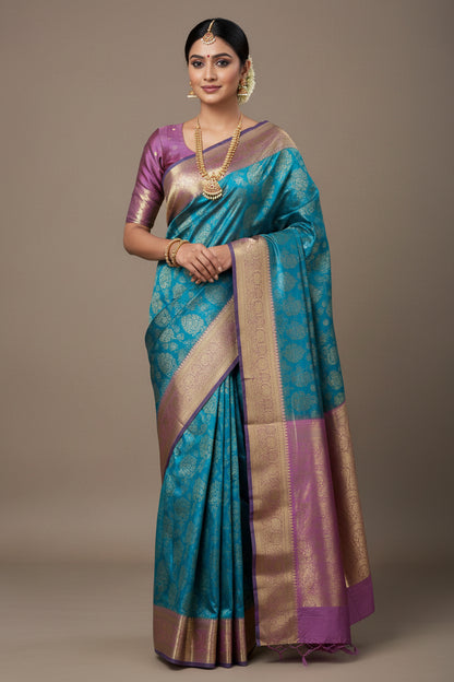 Kanchi Mix Silk Saree