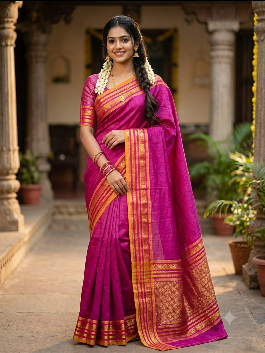 Pure Cotton Silk Saree