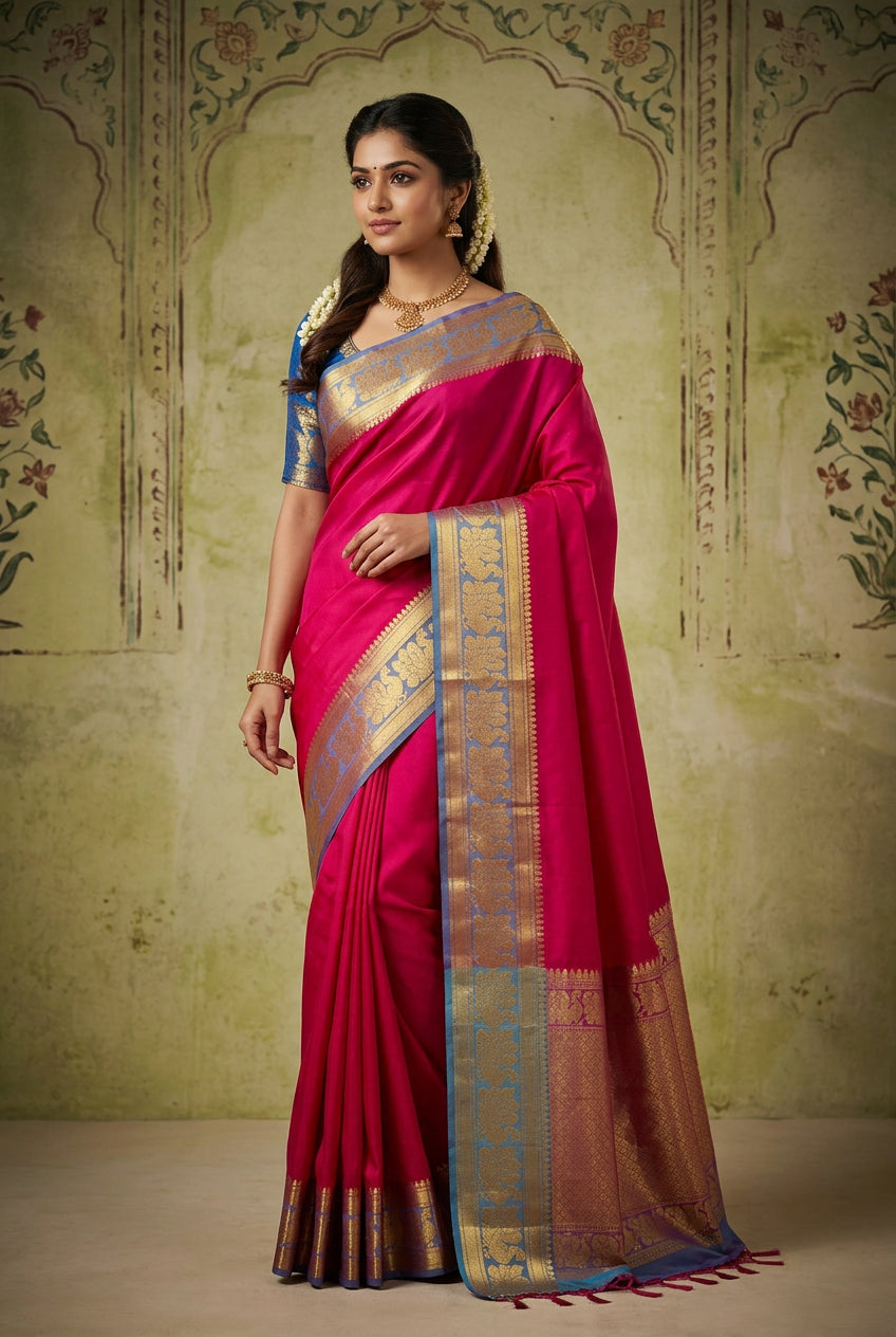 Pure Mysore Silk Saree.