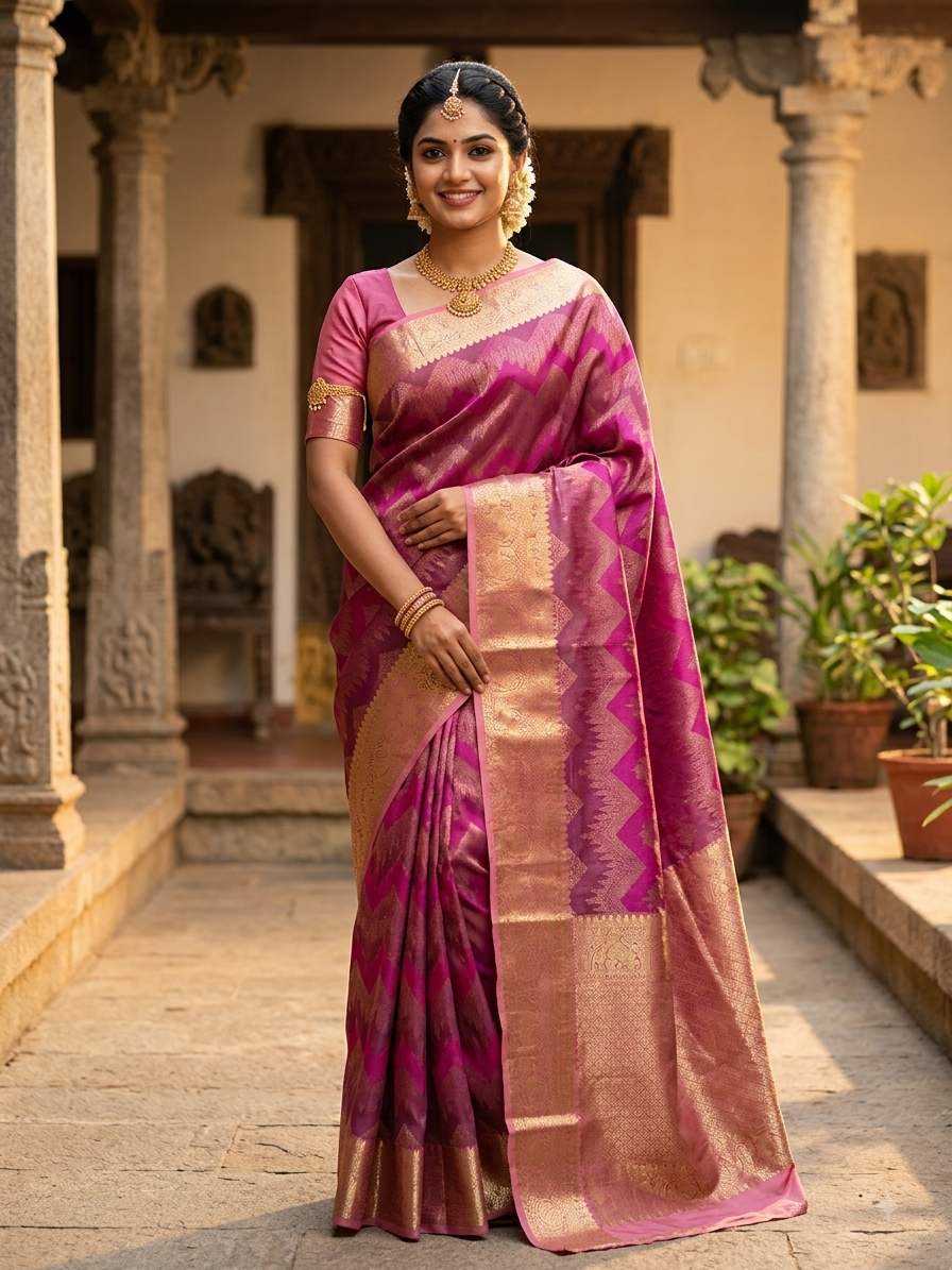 Kanchi Mix Silk Saree