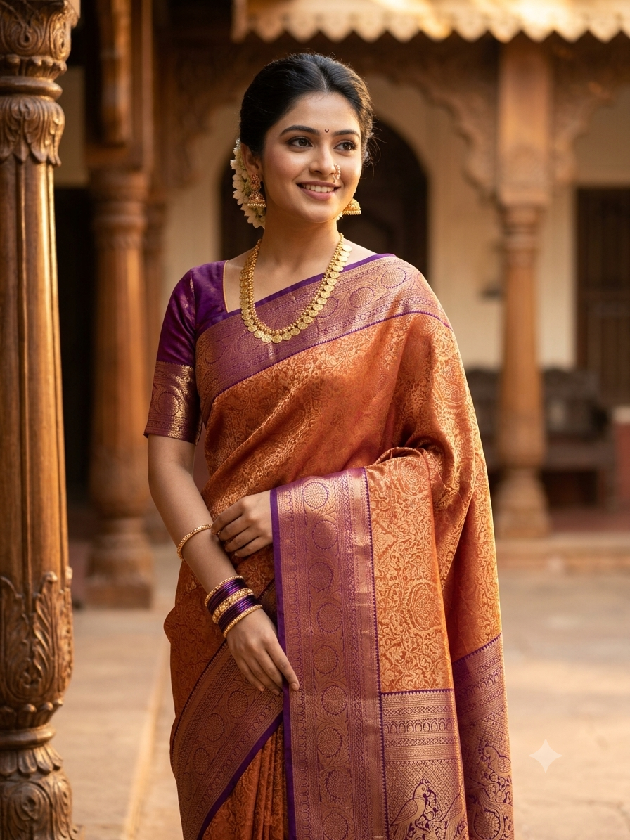 Kanchi Mix Silk Saree