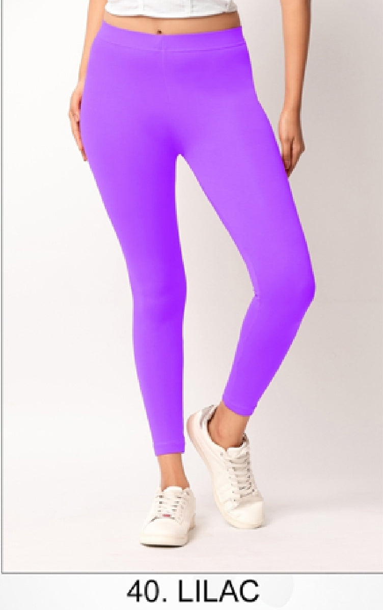 Ankle length Cotton+Lycra stretchable leggings.499/- For 3 Pieces