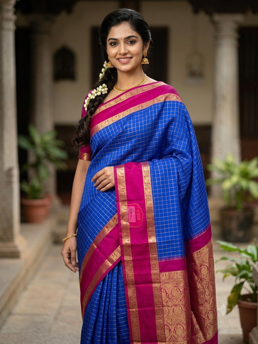 Pure Mysore Silk Saree ( 60 Grams )