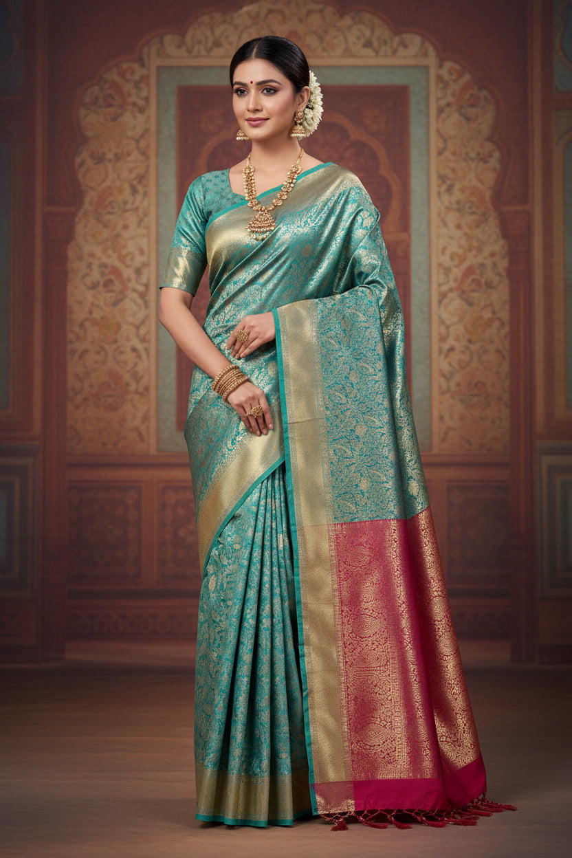 Kanchi Mix Silk Saree