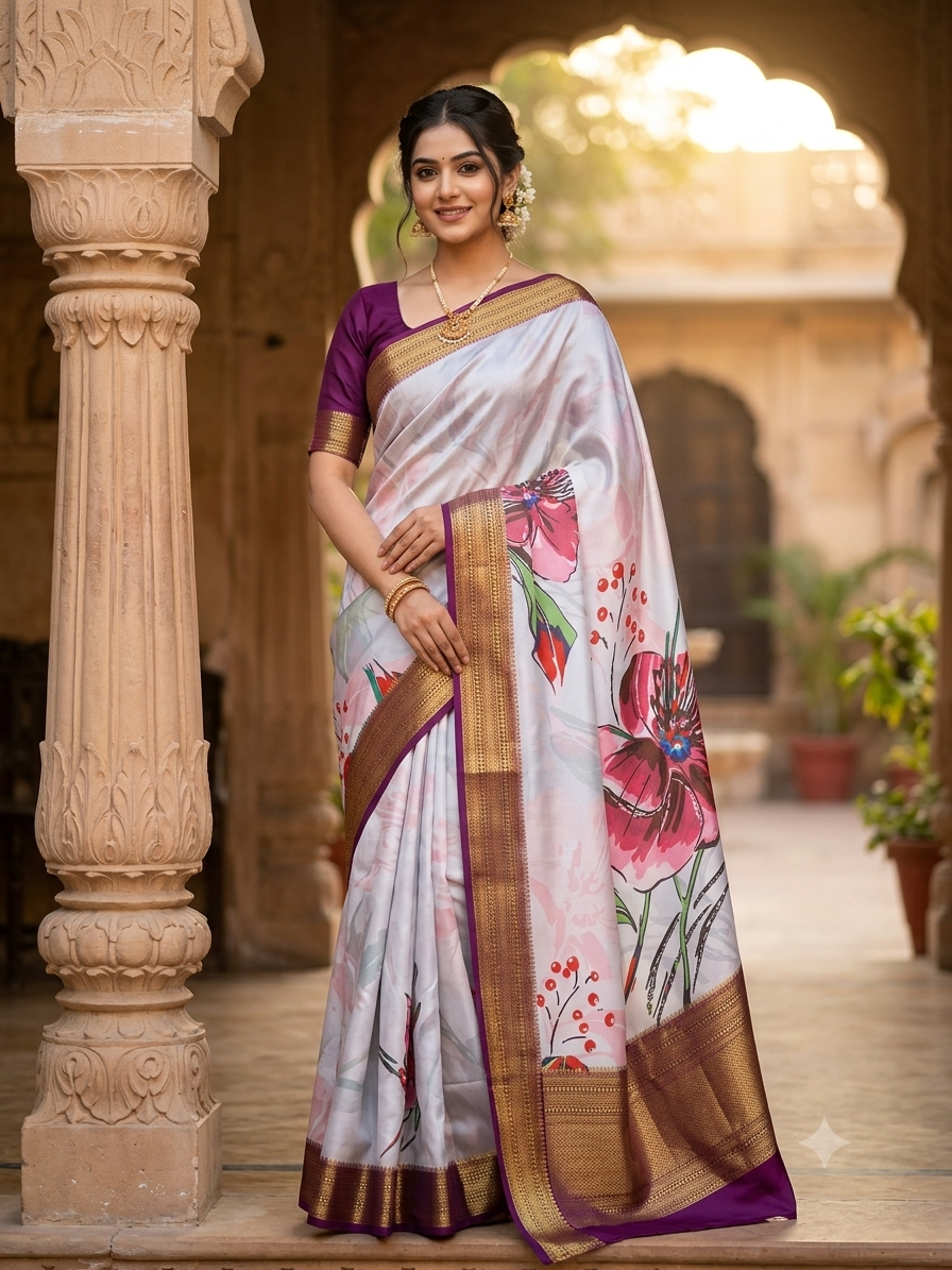 Pure Mysore Silk Saree.