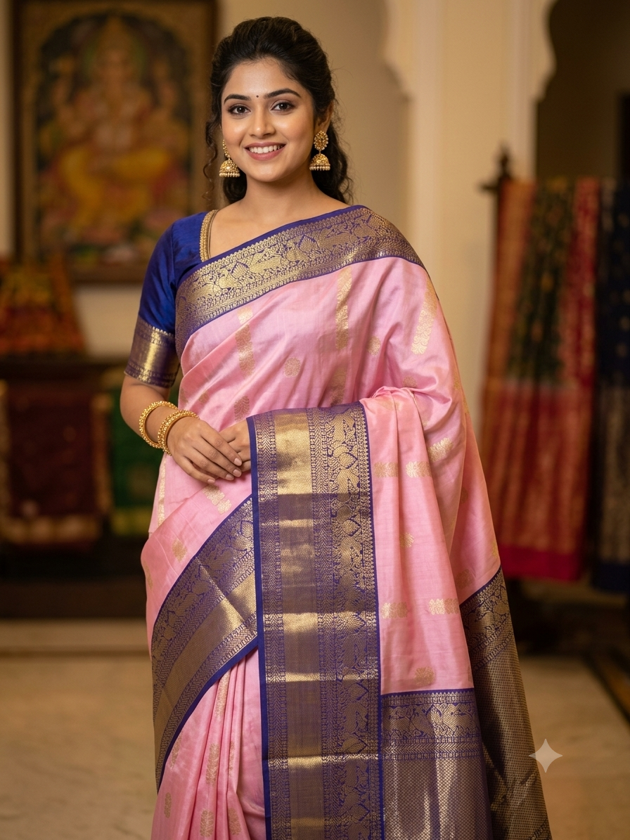 Kanchi Mix Silk Saree