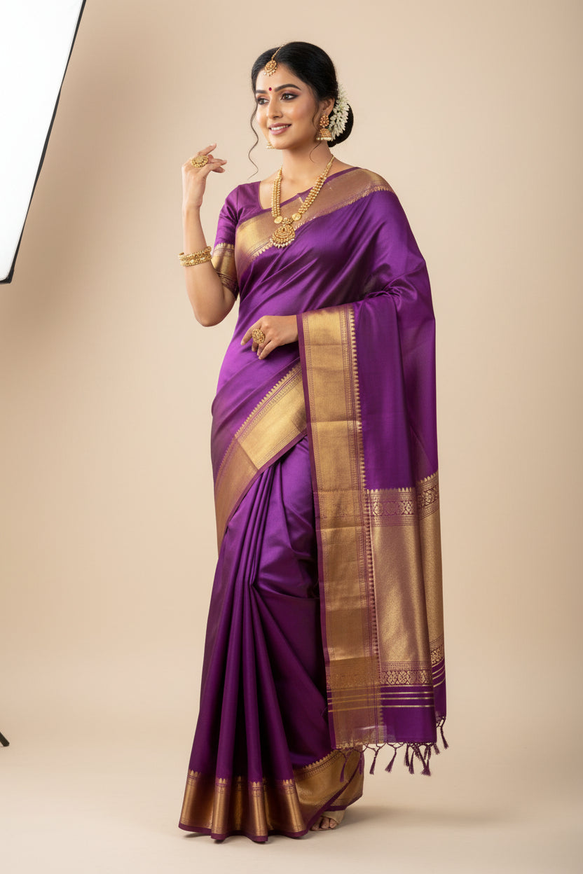 Pure Mysore Silk Saree.