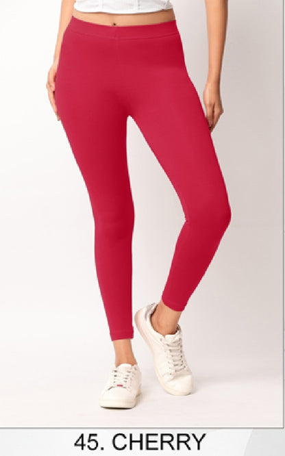 Ankle length Cotton+Lycra stretchable leggings.499/- For 3 Pieces