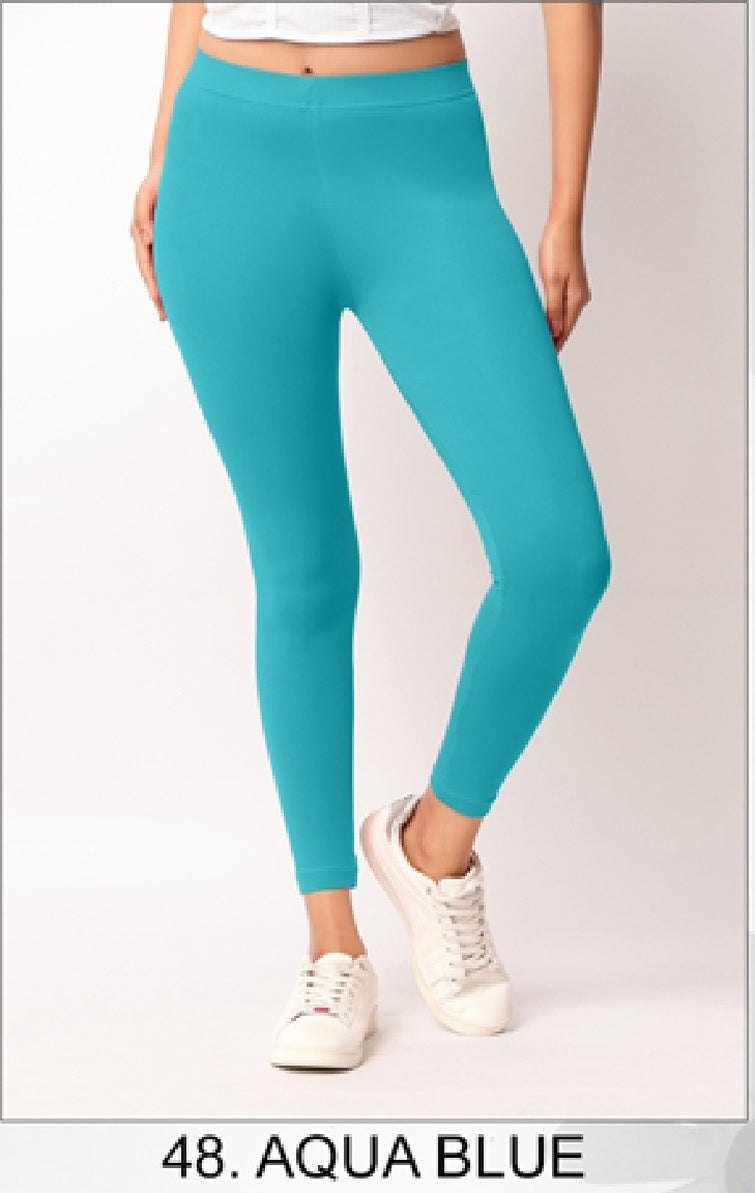 Ankle length Cotton+Lycra stretchable leggings.499/- For 3 Pieces