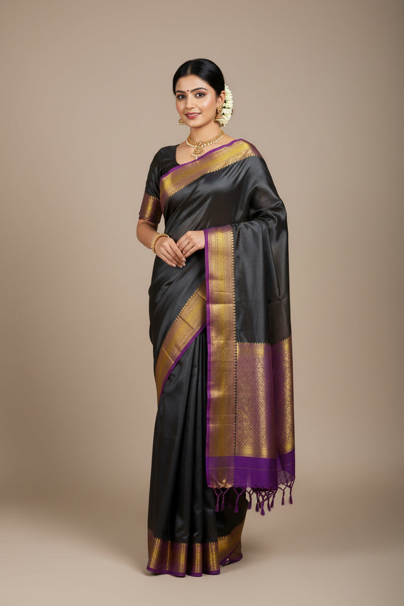 Pure Mysore Silk Saree ( 60 Grams )