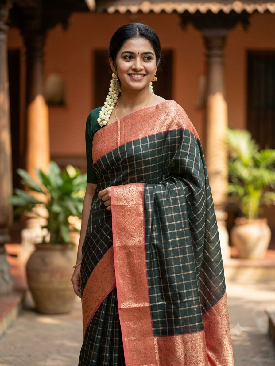 Kanchi Mix Silk Saree