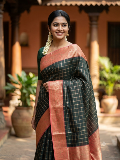 Kanchi Mix Silk Saree