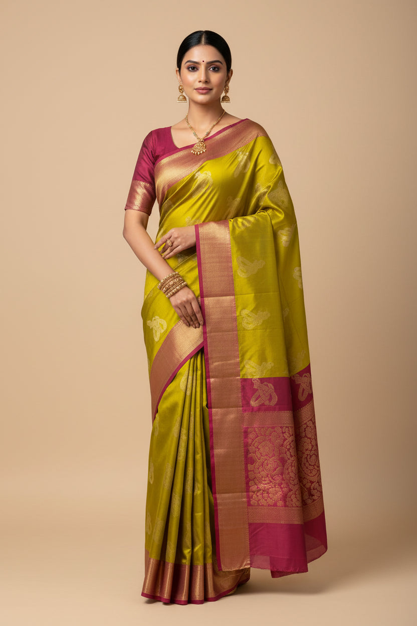 Kanchi Mix Silk Saree