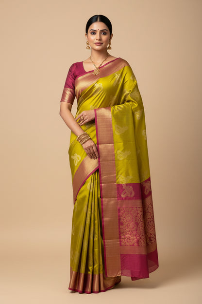Kanchi Mix Silk Saree