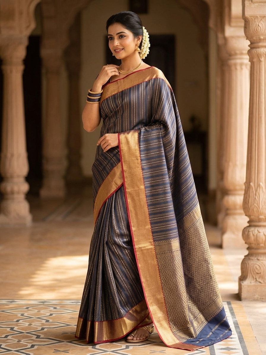 Kanchi Mix Silk Saree