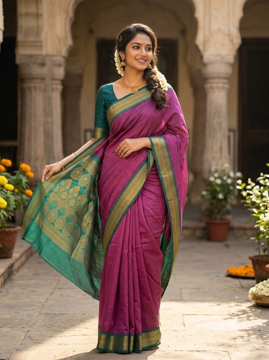 Pure Cotton Silk Saree