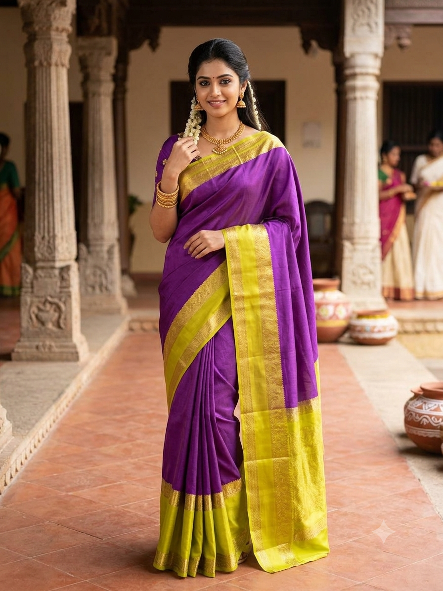 Pure Mysore Silk Saree.