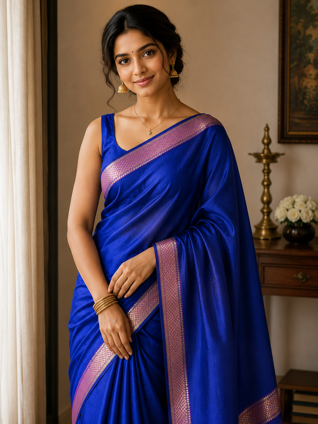 Pure Mysore Silk Saree ( 60 Grams )