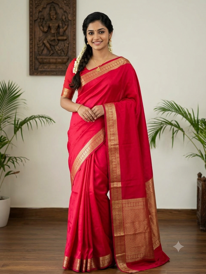Pure Mysore Silk Saree.
