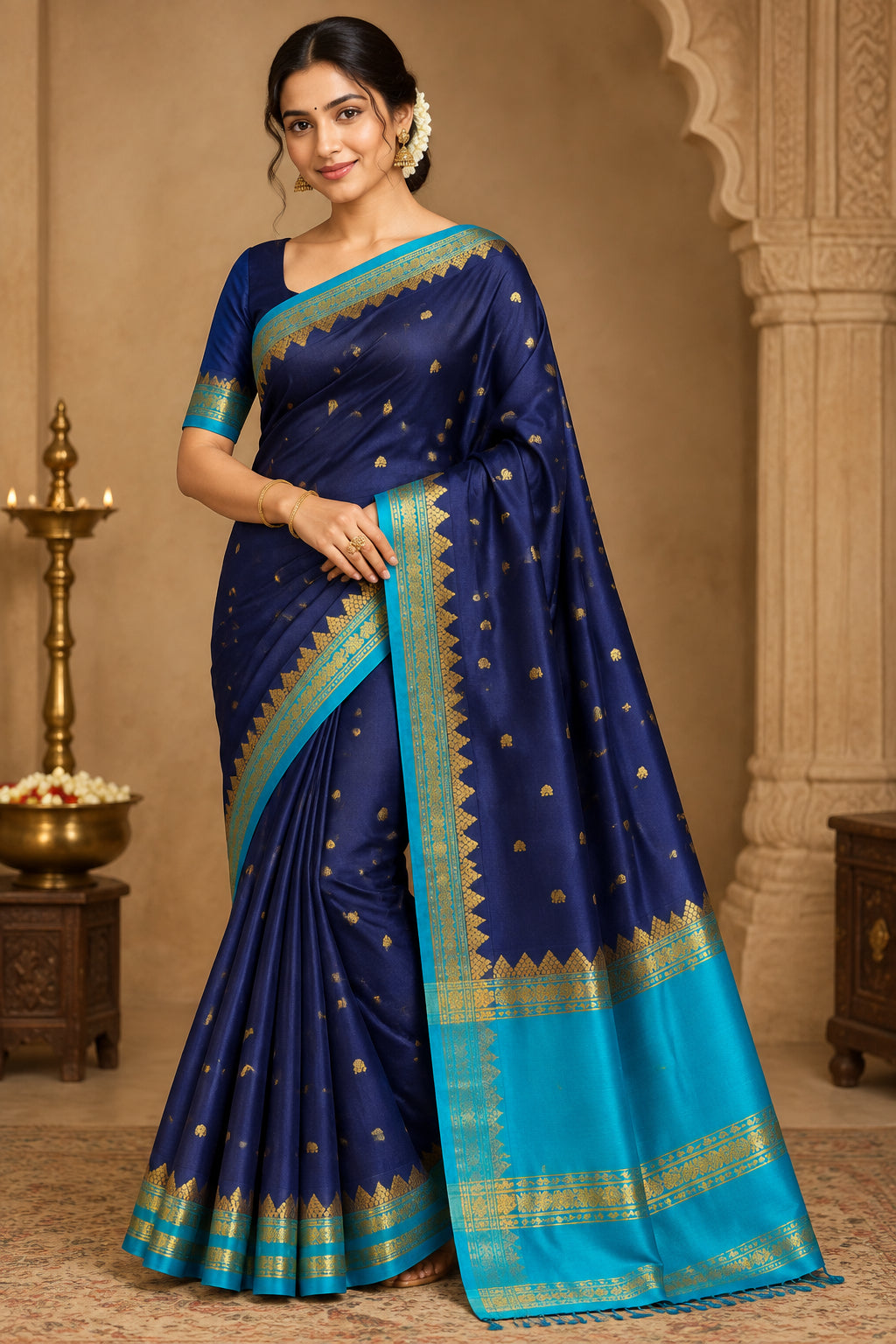Pure Mysore Silk Saree ( 60 Grams )