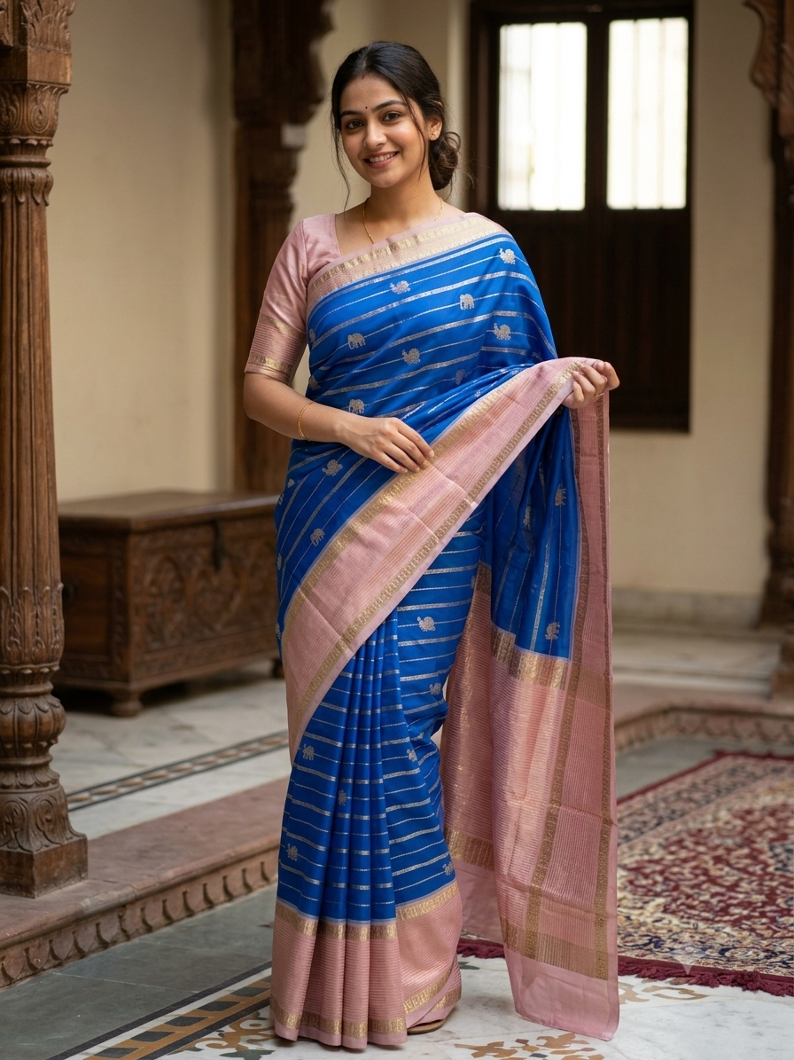 Kanchi Mix Silk Saree