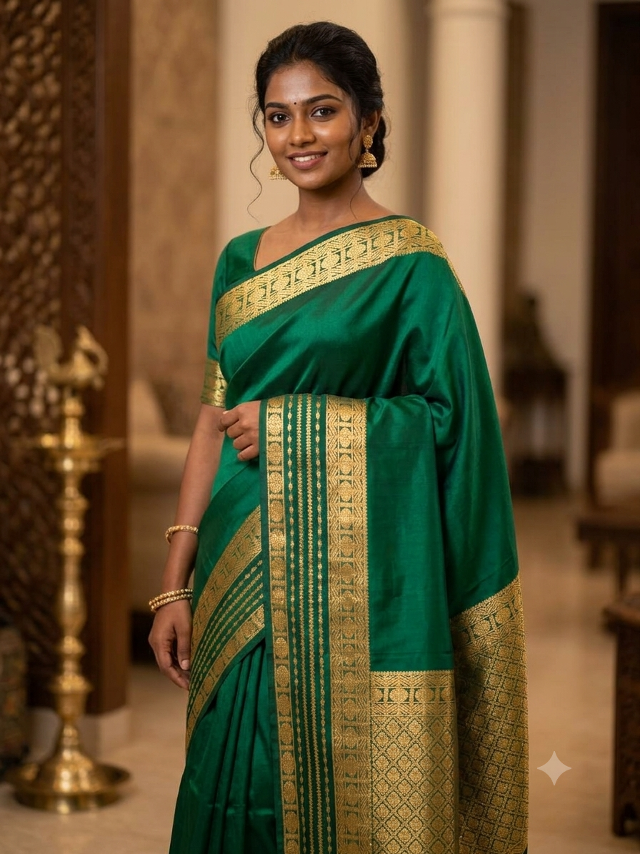 Pure Mysore Silk Saree.