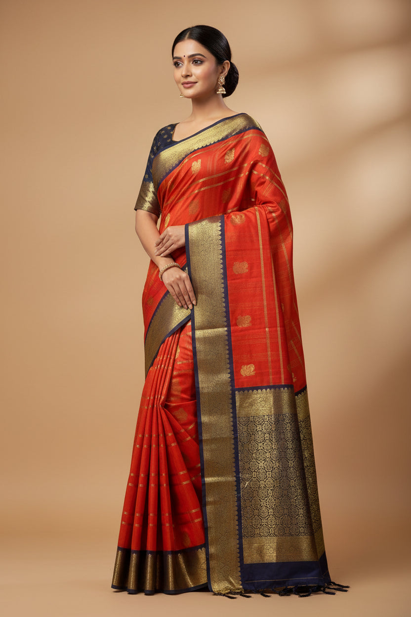 Kanchi Mix Silk Saree