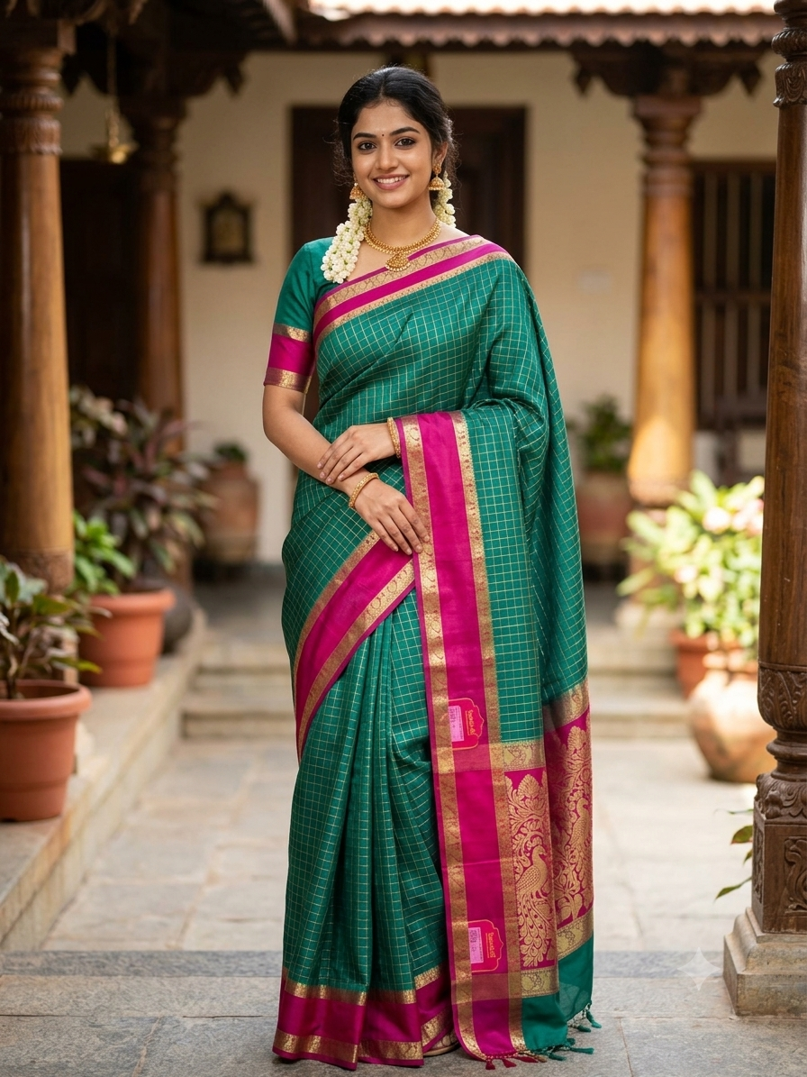 Pure Mysore Silk Saree ( 60 Grams )