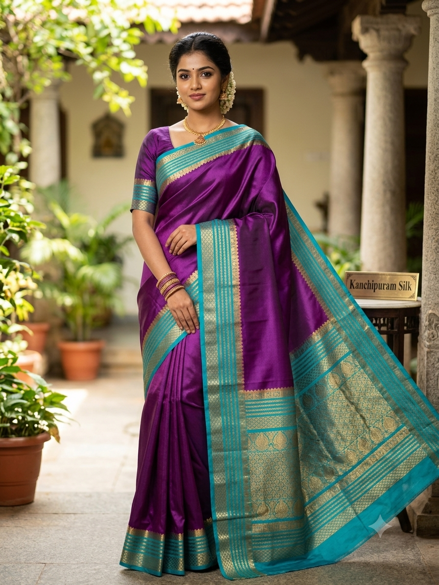 Pure Mysore Silk Saree ( 60 Grams )