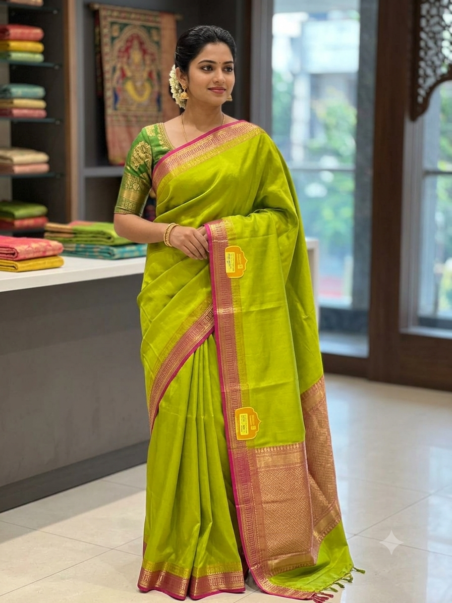 Pure Mysore Silk Saree ( 60 Grams )
