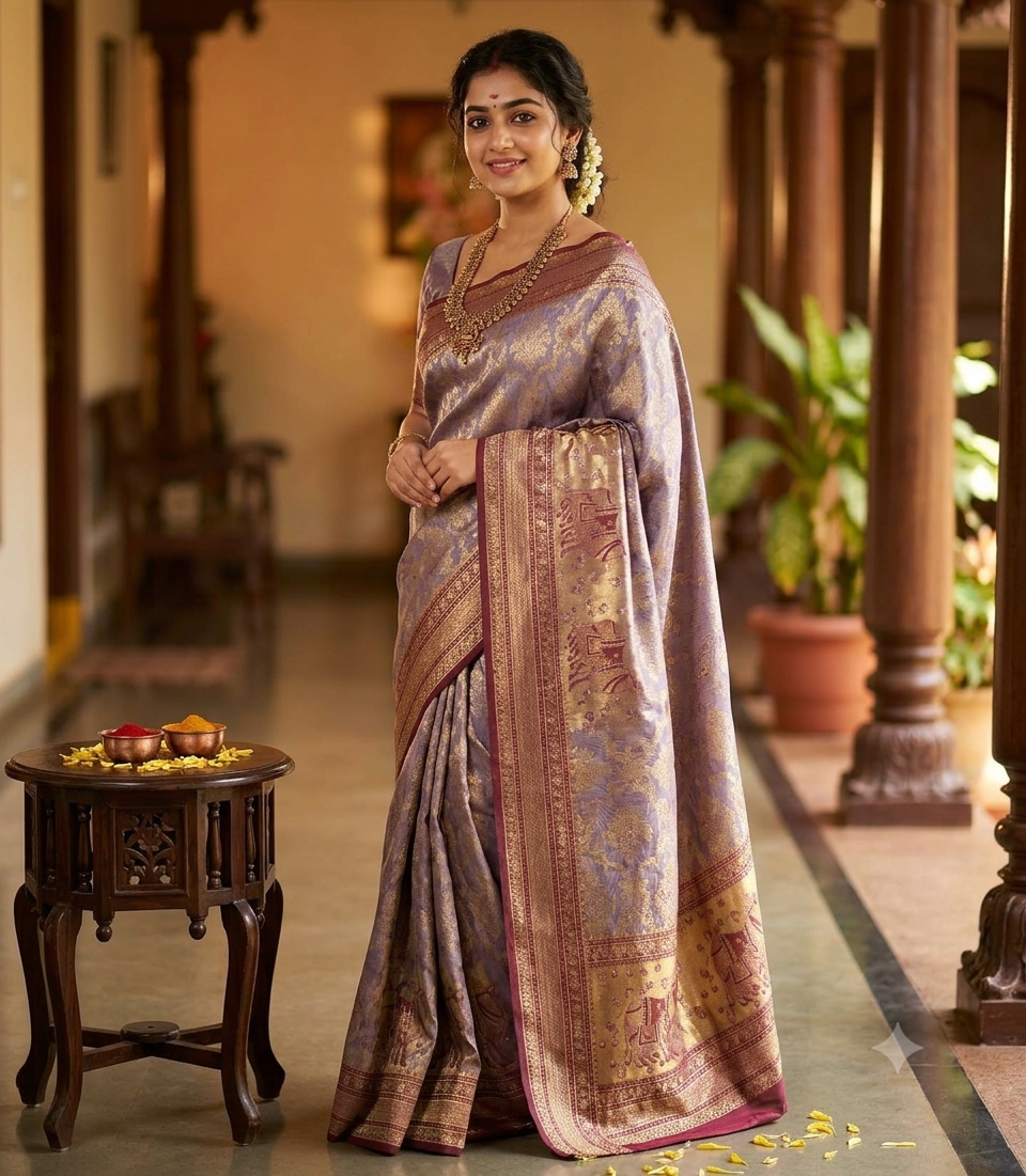 Kanchi Mix Silk Saree