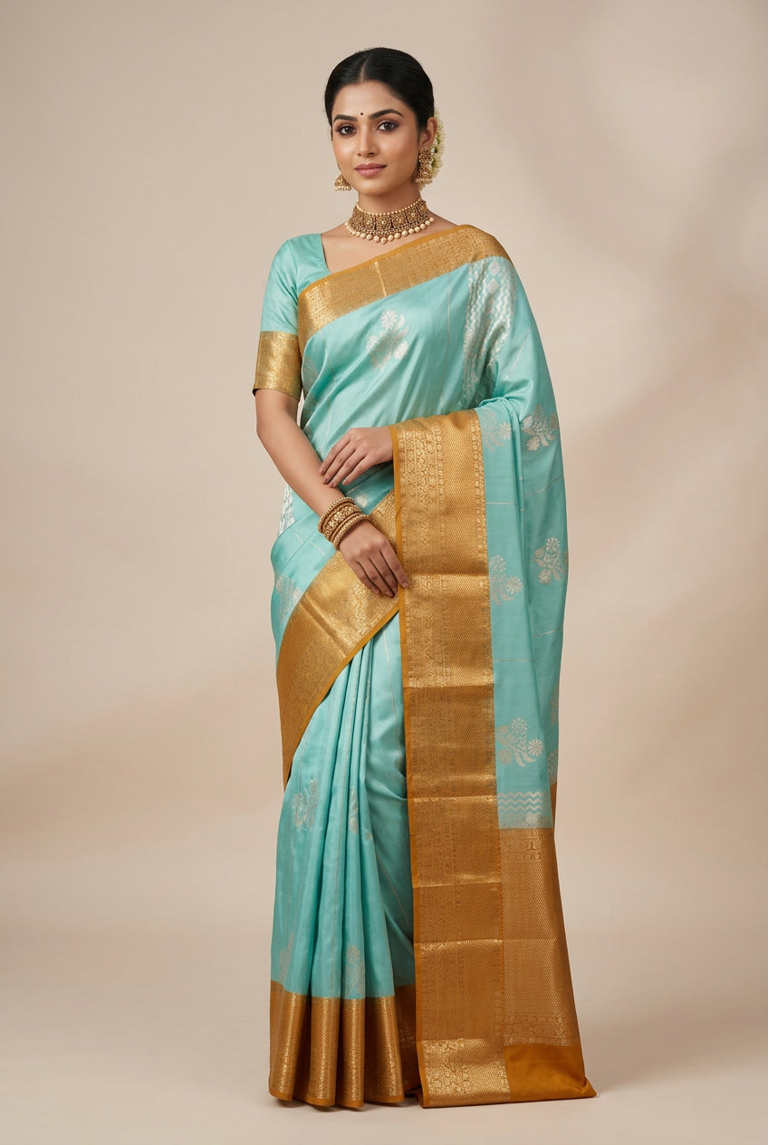 Kanchi Mix Silk Saree