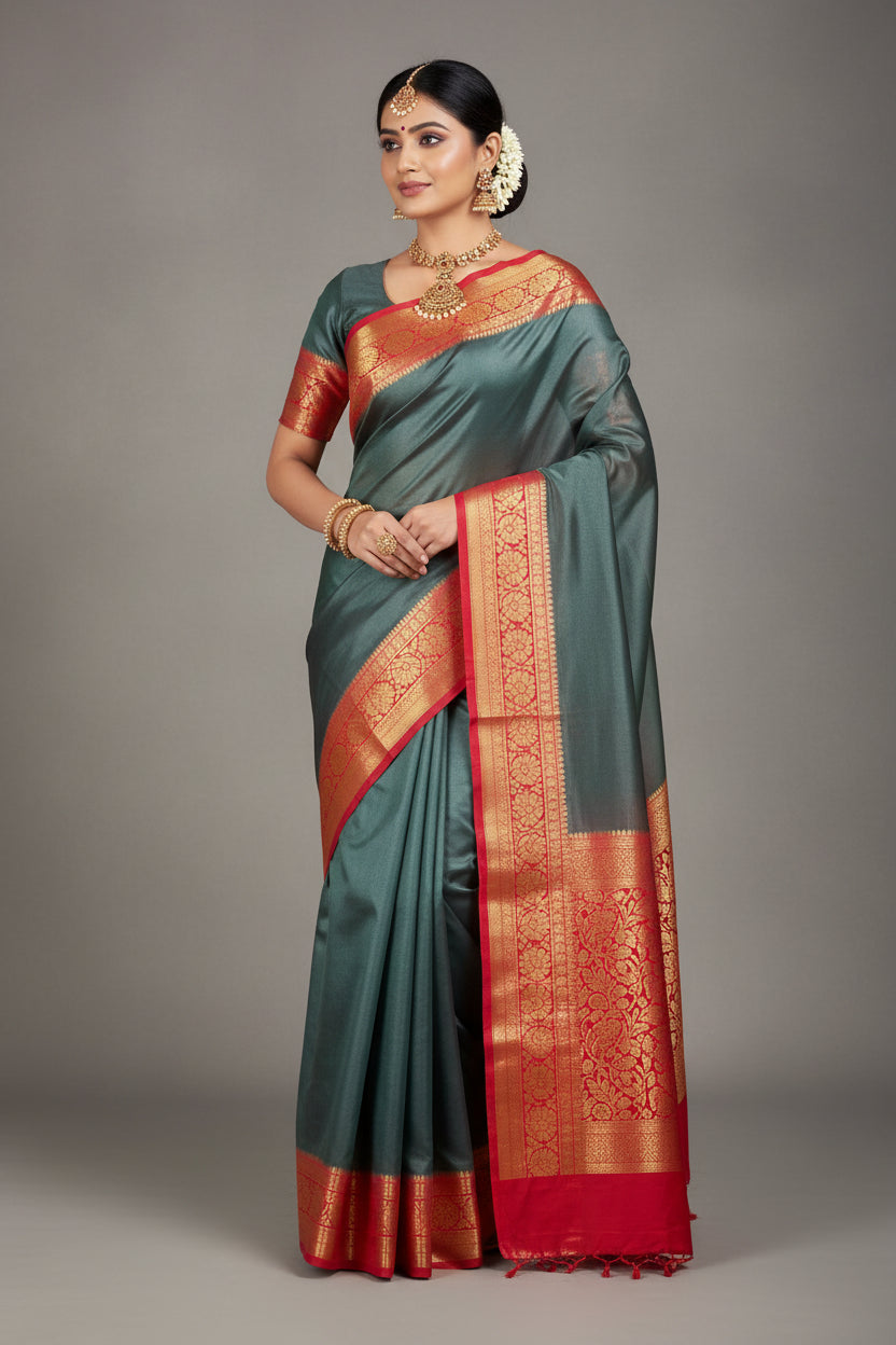 Pure Mysore Silk Saree ( 60 Grams )