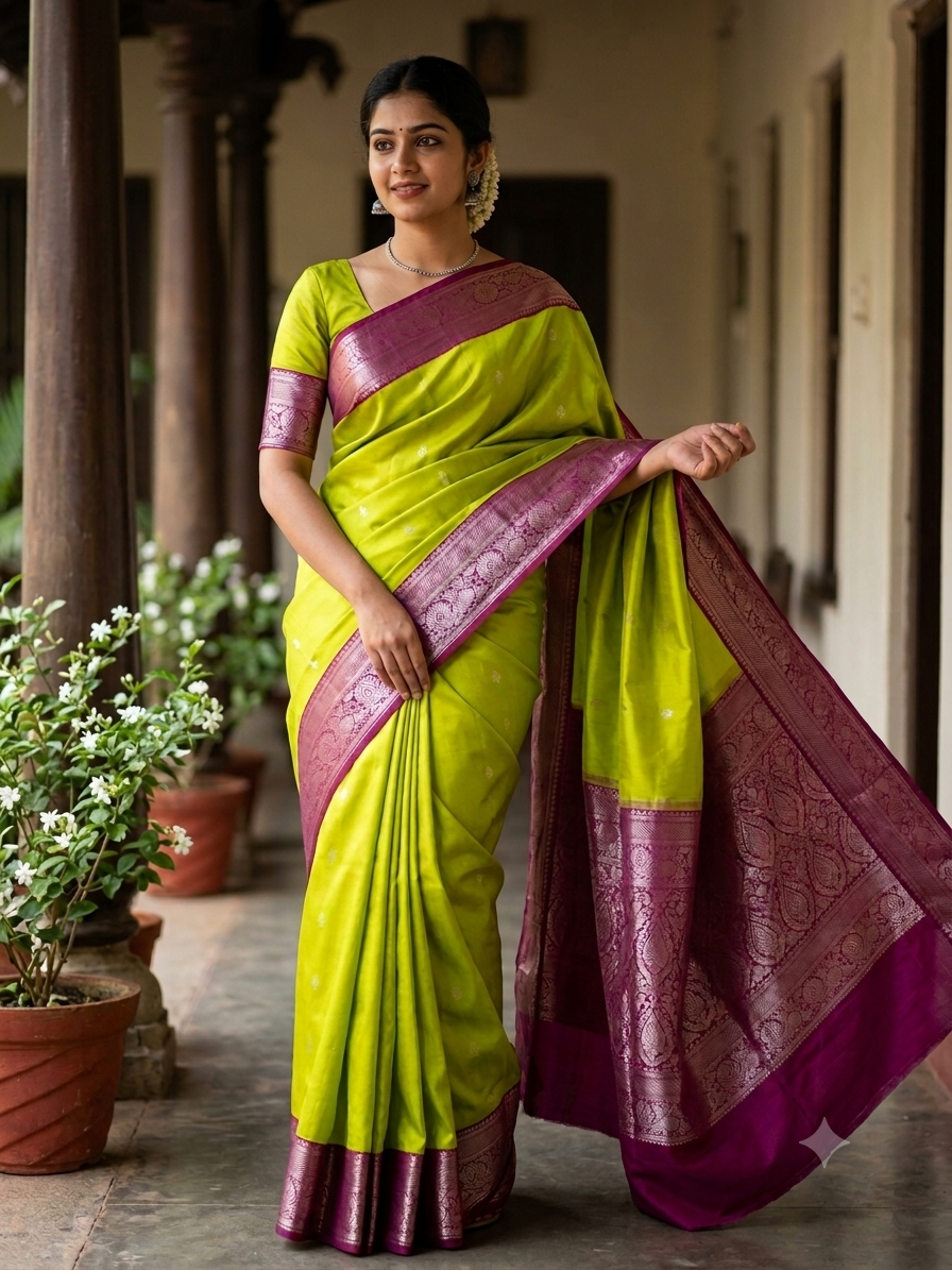 Kanchi Mix Silk Saree