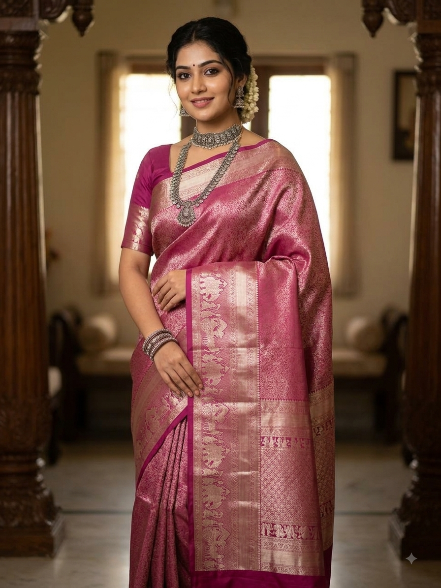 Kanchi Mix Silk Saree