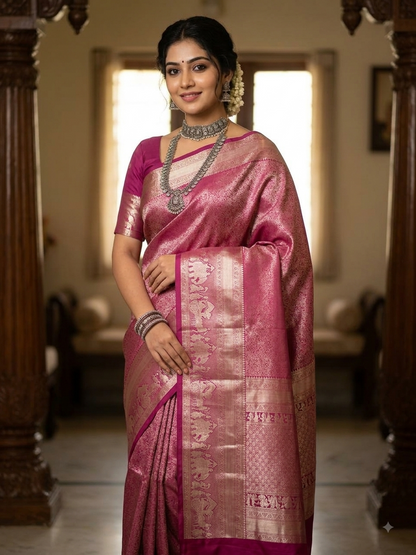 Kanchi Mix Silk Saree