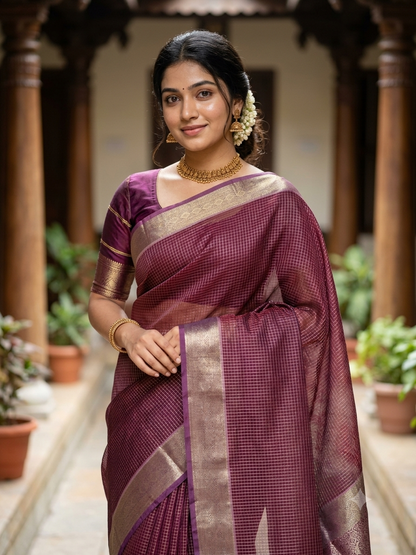 Kanchi Mix Silk Saree