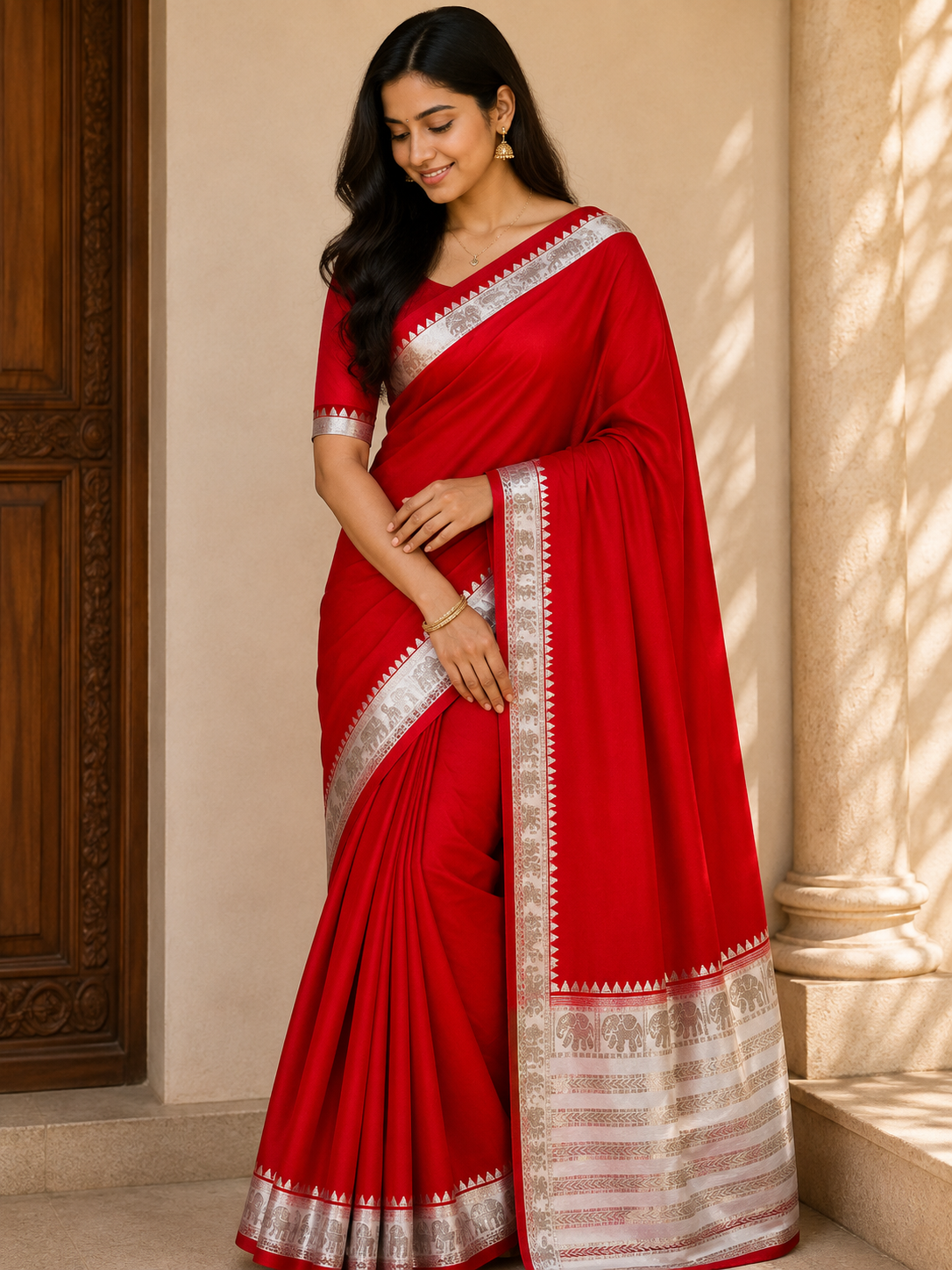 Artificial / Mix Crape Sarees