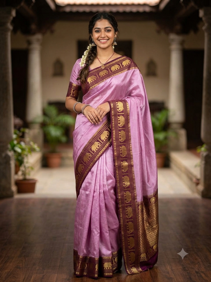 Pure Mysore Silk Saree.