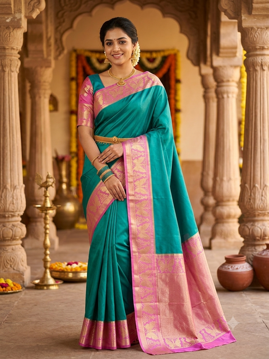 Pure Mysore Silk Saree.