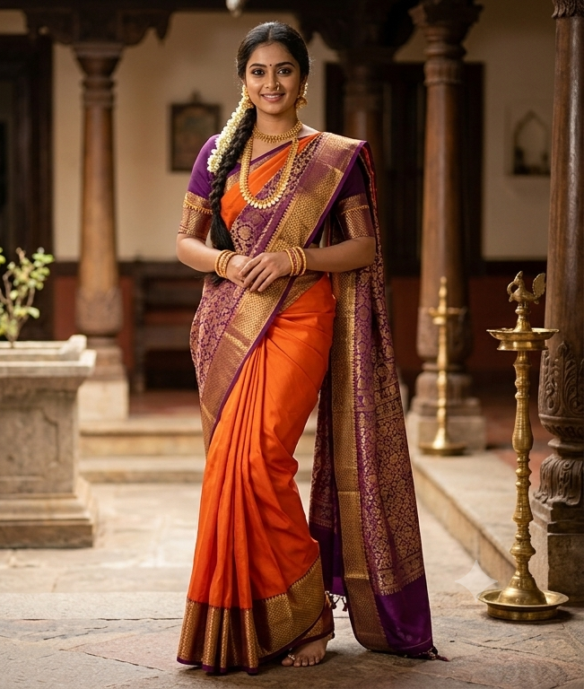 Pure Mysore Silk Saree.
