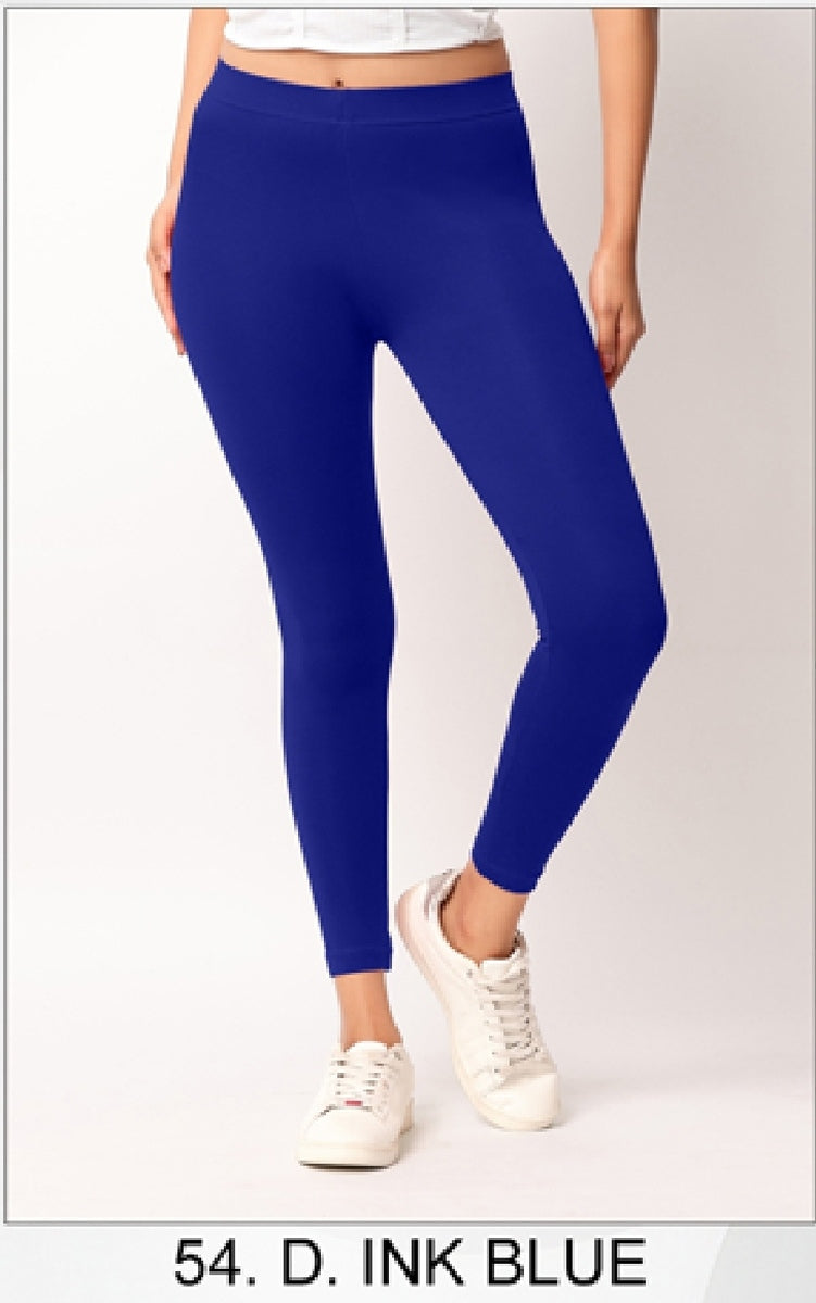 Ankle length Cotton+Lycra stretchable leggings.499/- For 3 Pieces