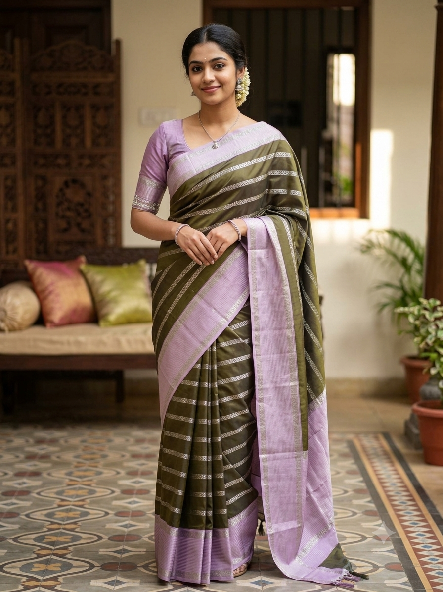 Kanchi Mix Silk Saree