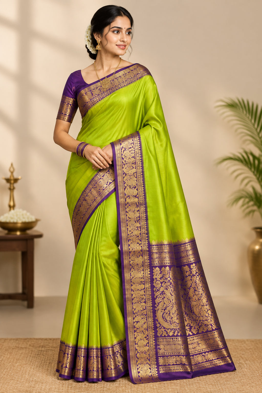 Pure Mysore Silk Saree ( 60 Grams )